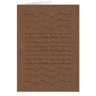 JPL Mars Curiosity Rover Tire Track Tread Red