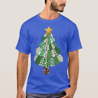 jq6M Quilting Christmas Tree Merry Xmas Sewing Sew T-Shirt