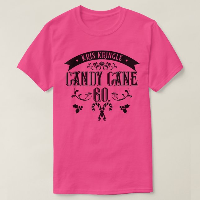 jqNr Candy Cane Christmas Pajama Merry Xmas Vibes  T-Shirt (Design Front)