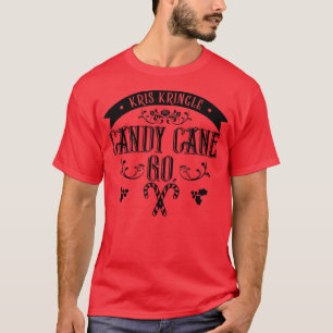 jqNr Candy Cane Christmas Pajama Merry Xmas Vibes T-Shirt