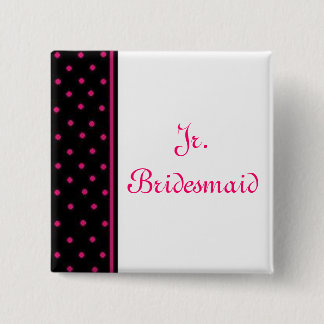 Jr. Bridesmaid 15 Cm Square Badge