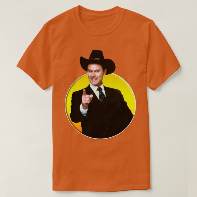 JR Ewing Want You Dallas TShirt (Design Front)