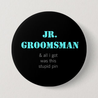 Jr. Groomsman 7.5 Cm Round Badge