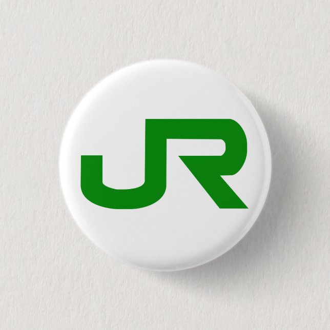 JR Logo 3 Cm Round Badge (Front)