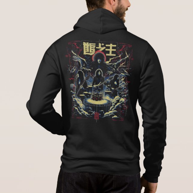 Jrock Band Vintage Hoodie (Back)