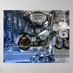 JR'S 1977 Shovelhead Poster
