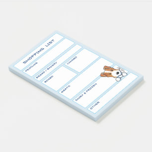JRT Dog Grocery List Post-it Notes