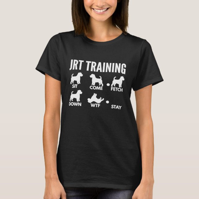 JRT Training for Rough Coated Jack Russell Terrier T-Shirt (Front)