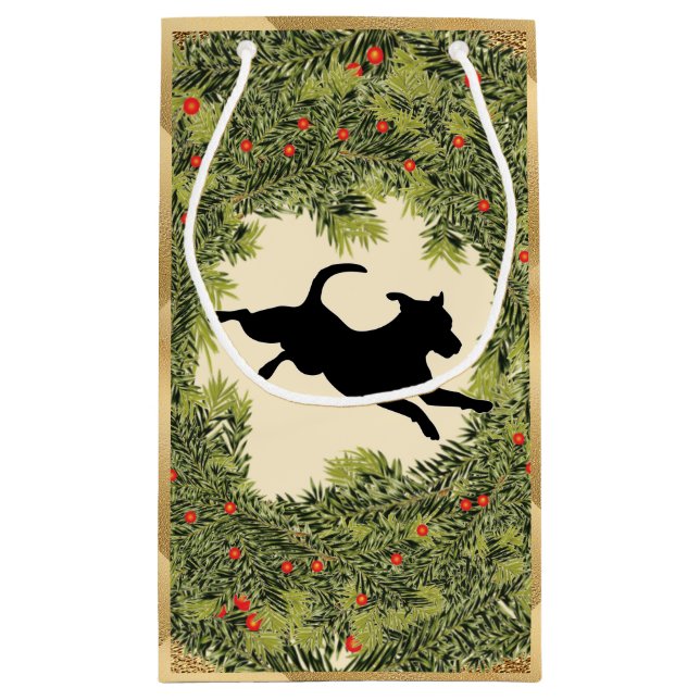 JRT Wreath Small Gift Bag (Back)