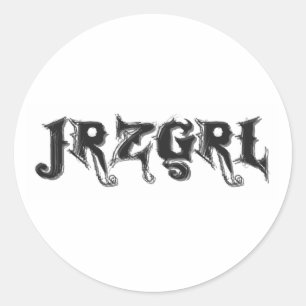 Jrzgrl Classic Round Sticker