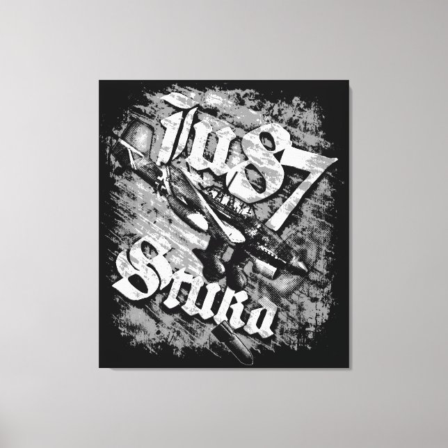 Ju 87 Stuka Canvas Print (Front)