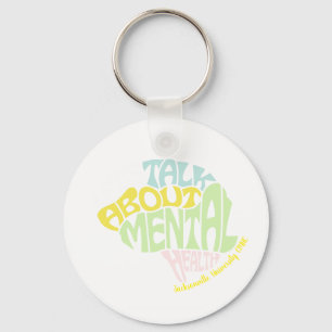 JU CMHC CSI "LETS TALK ABOUT MENTAL HEALTH" Key Ring