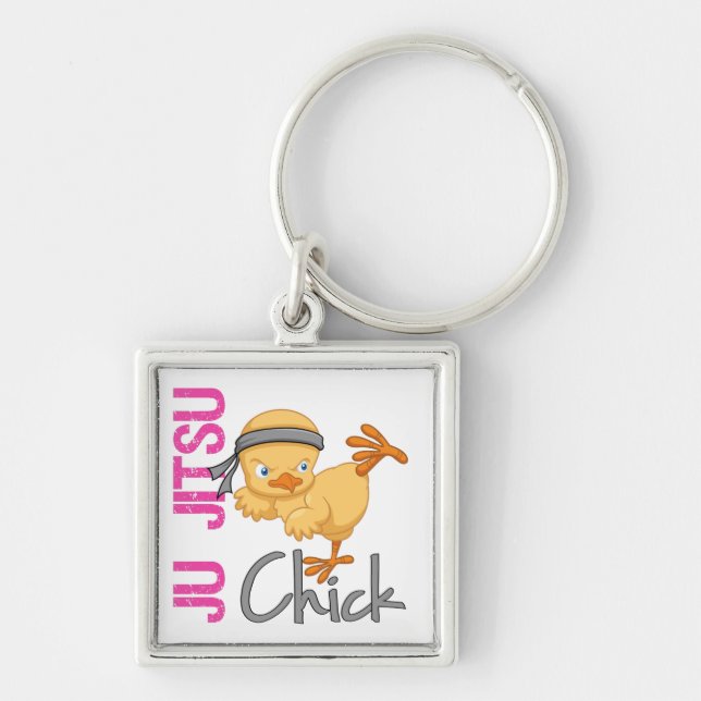 Ju Jitsu Chick Key Ring (Front)