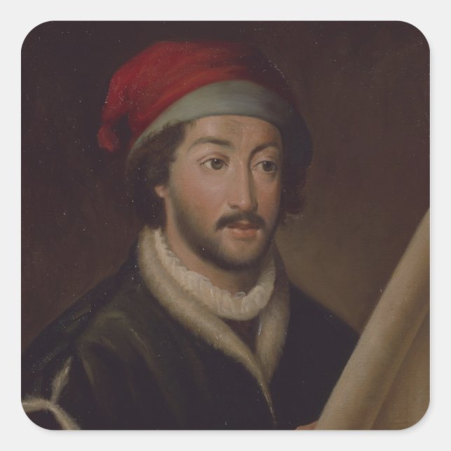 Juan de la Cosa Square Sticker (Front)