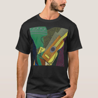 Juan Gris Guitare Sur Une Table (Guitar On A T-Shirt