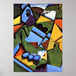 Juan Gris - Landscape with Houses at Ceret Poster