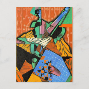 Juan Gris - Photograph of Violin and Chequerboard Holiday Postcard