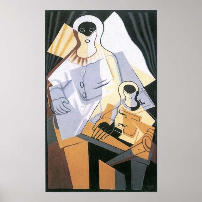 Juan Gris - Pierrot Poster (Front)