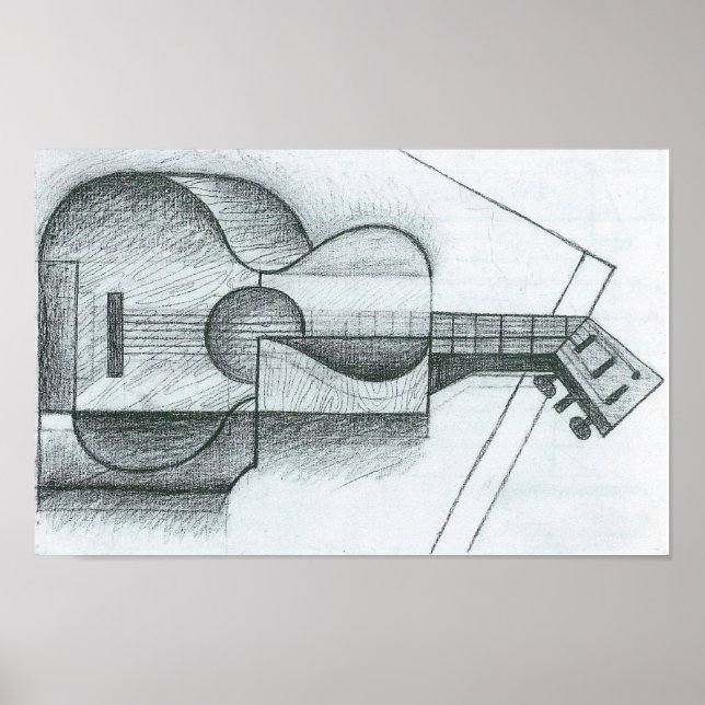 Juan Gris - The Guitar Poster (Front)