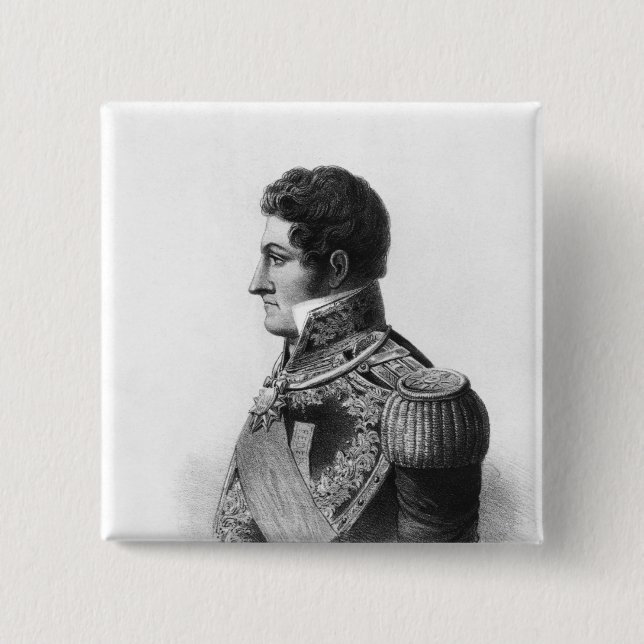 Juan Manuel de Rosas 15 Cm Square Badge (Front)