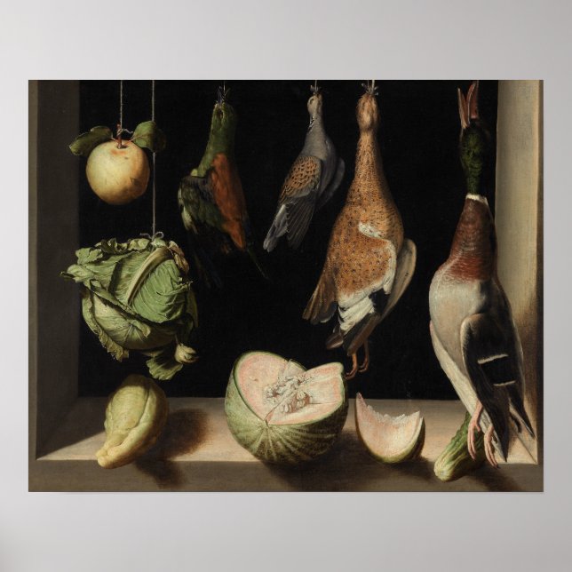 Juan Sanchez Cotan - Still Life with Game Fowl Poster (Front)