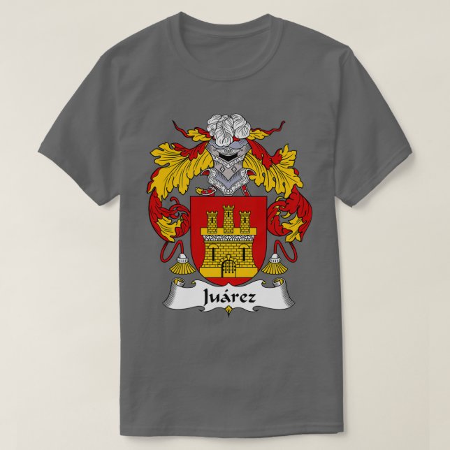 Juarez Coat of ArmsFamily Crest  T-Shirt (Design Front)