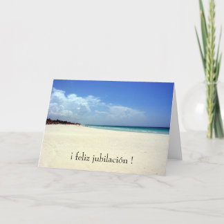 jubilación playa card