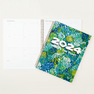 Jubilant-Blue & Green Floral Customisable Planner