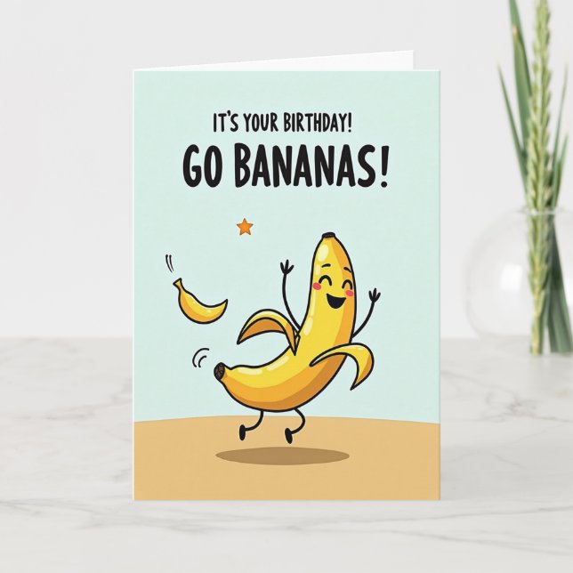 Jubilant Fruit Birthday Card (Front)