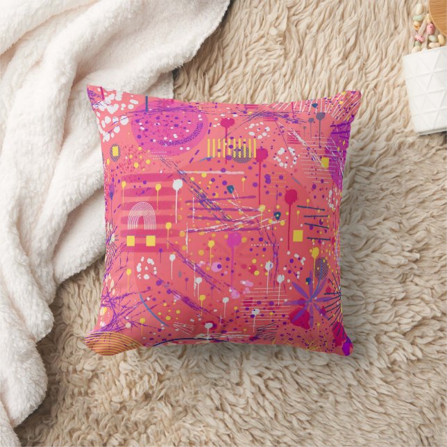 Jubilation: Maximalist Art Cushion (Blanket)