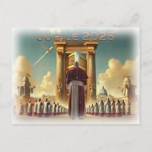 Jubilé 2025 Vatican, souvenir voyage, idée cadeau. Postcard