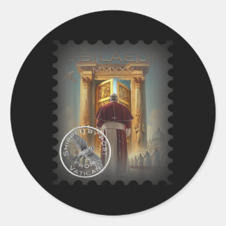 Jubilee 2025, Vatican, A Travel Souvenir, A Gift I Classic Round Sticker