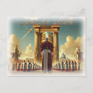 Jubilee 2025, Vatican, travel souvenir, gift idea. Postcard