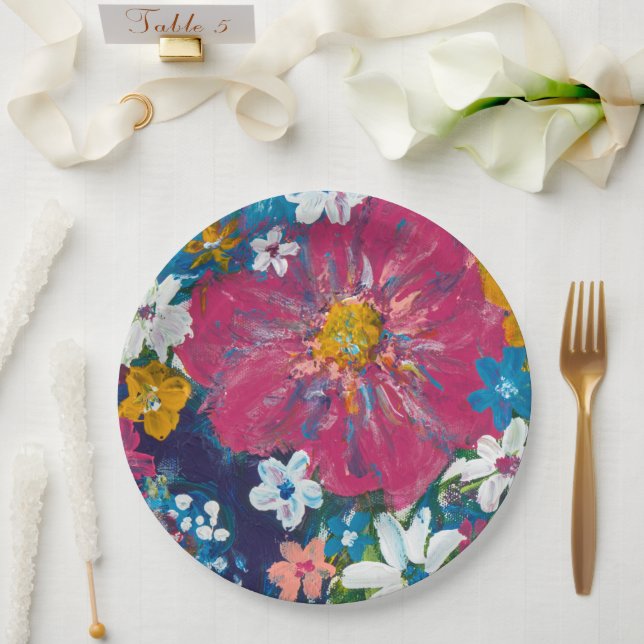 Jubilee Decorative Party Supplies & Tableware Paper Plate (Wedding)