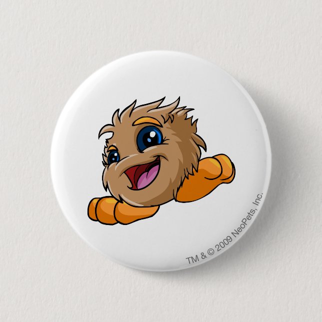 JubJub Brown 6 Cm Round Badge (Front)