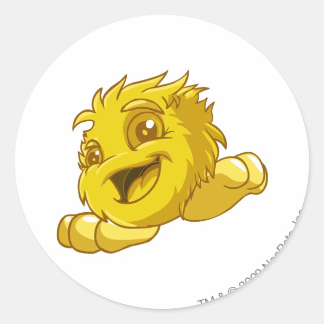 JubJub Gold Classic Round Sticker (Front)