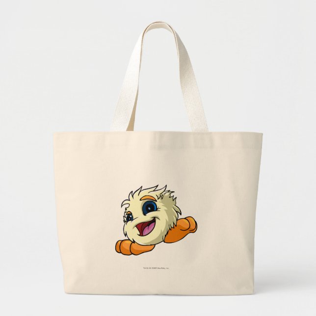 JubJub White Large Tote Bag (Front)