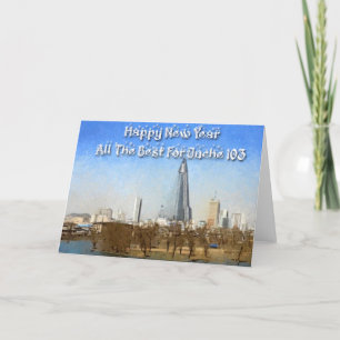 Juche Calendar New Year Card