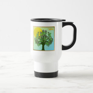 Judaica 12 Tribes Israel Asher Travel Mug