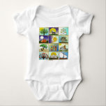 Judaica 12 Tribes Of Israel Art Panels Baby Bodysuit<br><div class="desc">You are viewing The Lee Hiller Design Collection. Apparel,  Gifts & Collectibles Lee Hiller Photography or Digital Art Collection. You can view her Nature photography at http://HikeOurPlanet.com/ and follow her hiking blog within Hot Springs National Park.</div>