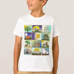 Judaica 12 Tribes Of Israel Art Panels T-Shirt<br><div class="desc">You are viewing The Lee Hiller Design Collection. Apparel,  Gifts & Collectibles Lee Hiller Photography or Digital Art Collection. You can view her Nature photography at http://HikeOurPlanet.com/ and follow her hiking blog within Hot Springs National Park.</div>