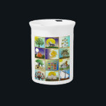 Judaica 12 Tribes of Israel Art Pitcher<br><div class="desc">You are viewing The Lee Hiller Design Collection. Apparel,  Gifts & Collectibles  Lee Hiller Photography or Digital Art Collection. You can view her Nature photography at http://HikeOurPlanet.com/ and follow her hiking blog within Hot Springs National Park.</div>