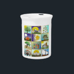 Judaica 12 Tribes of Israel Art Pitcher<br><div class="desc">You are viewing The Lee Hiller Design Collection. Apparel,  Gifts & Collectibles  Lee Hiller Photography or Digital Art Collection. You can view her Nature photography at http://HikeOurPlanet.com/ and follow her hiking blog within Hot Springs National Park.</div>
