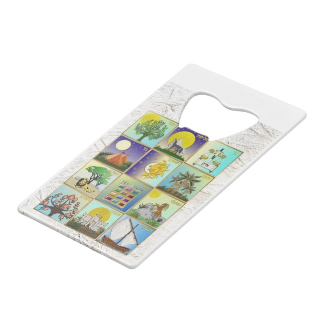 Judaica 12 Tribes Of Israel Art Print (Front Angled)