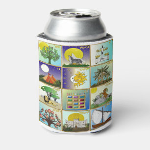 Judaica 12 Tribes Of Israel Art Print Can Cooler