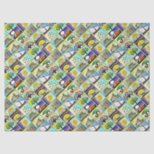 Judaica 12 Tribes Of Israel Art Print Tissue Paper