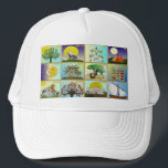 Judaica 12 Tribes Of Israel Art Print Trucker Hat<br><div class="desc">You are viewing The Lee Hiller Photography Art and Designs Collection of Home and Office Decor,  Apparel,  Gifts and Collectibles. The Designs include Lee Hiller Photography and Mixed Media Digital Art Collection. You can view her Nature photography at http://HikeOurPlanet.com/ and follow her hiking blog within Hot Springs National Park.</div>