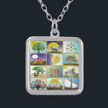 Judaica 12 Tribes of Israel Art Silver Plated Necklace<br><div class="desc">You are viewing The Lee Hiller Design Collection. Apparel,  Gifts & Collectibles  Lee Hiller Photography or Digital Art Collection. You can view her Nature photography at http://HikeOurPlanet.com/ and follow her hiking blog within Hot Springs National Park.</div>