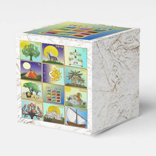 Judaica 12 tribes of Israel Levi Favour Box (Front Side)