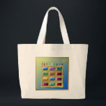Judaica 12 Tribes Of Israel Levi Large Tote Bag<br><div class="desc">You are viewing The Lee Hiller Designs Collection of Home and Office Decor,  Apparel,  Gifts and Collectibles. The Designs include Lee Hiller Photography and Mixed Media Digital Art Collection. You can view her Nature photography at http://HikeOurPlanet.com/ and follow her hiking blog within Hot Springs National Park.</div>